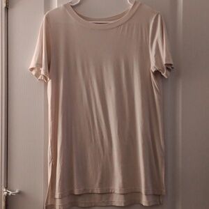 Women's Light Beige Short Sleeve Buttery Soft Top